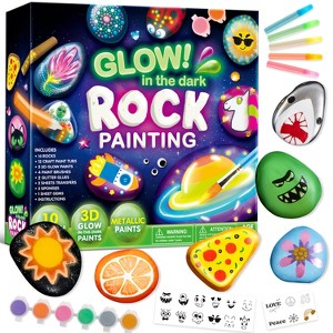 Joyfy Glow in The Dark Rock Painting Kit for Kids Age 6+, DIY Art Kit, Kids Paint Activity, Arts & Crafts for Boys Girls Birthday Christmas Gift - 1 of 4