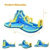 Costway Inflatable Water Slide Kids Bounce House Castle Splash Water Pool W/ 750W Blower - 2 of 4