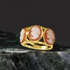 Ross-Simons Italian Orange Shell Cameo Ring in 18kt Gold Over Sterling Size 10 - 4 of 4