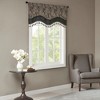 Classic Luxurious Paisley Motif Jacquard Weave Window Valance, Solid Faux Silk Flat Piping Detailed Valance for All Seasons - 4 of 4