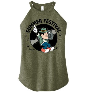 Women's - Disney - Mickey & Friends Graphic High Neck Tank - 1 of 3