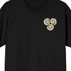 Avatar The Last Airbender Aang & Air Symbol Adult Black Crew Neck Short Sleeve T-shirt - 2 of 4