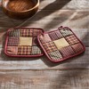 Heritage Farms Primitive Check Pot Holder Set of 2 8x8 - 4 of 4