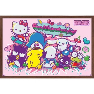 Trends International Hello Kitty and Friends: 24 Tokyo Skate Group Play Framed Wall Poster Prints - 1 of 4