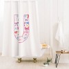 Deny Designs April Lane Art Fancy Bow Monogram Shower Curtain - 2 of 3