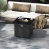 Costway 32.5" Propane Fire Pit Table Outdoor Wicker Gas Firepit with Stainless Steel Burner Brown/Black/Gray - 4 of 4