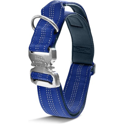 Black Rhino Tactical Dog Collar Ultra Soft Neoprene Padded Dog Collars for Medium Large XL Dogs Heavy Duty Metal Buckle Padded Handle for