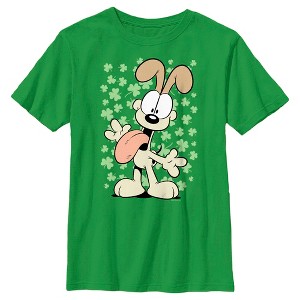 Boy's Garfield St. Patrick's Day Odie Lucky Shamrocks T-Shirt - 1 of 4