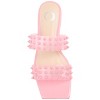 Journee Collection Womens Katari Tru Comfort Foam Slide Low Block Heel Sandals Pink 8 - 4 of 4