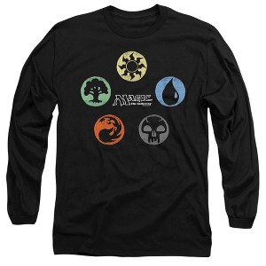 Men’s Magic The Gathering 5 Colors Long Sleeve T-Shirt - 1 of 4