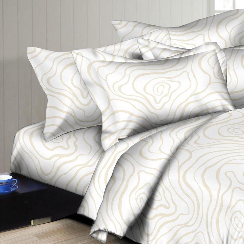 Better Bed Collection 300TC New Dimension Ivory Duvet Set, 2 of 4
