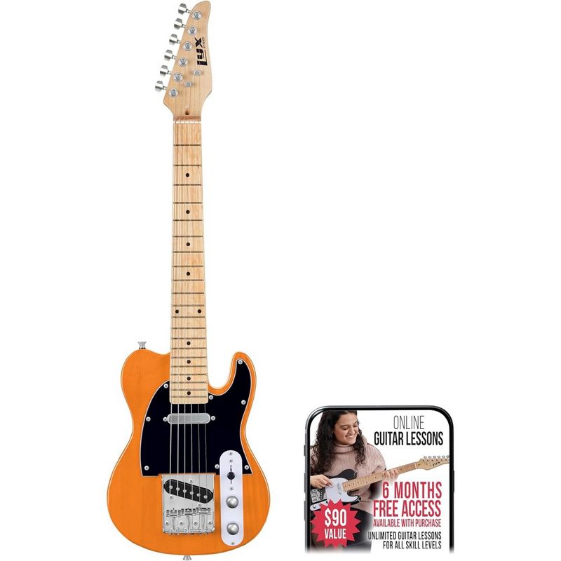 LyxPro 30" Telecaster Solid Body Beginner Electric Guitar, 1 of 10