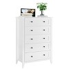 Wood Dresser for Bedroom, Chest of Drawers with 5 Drawer & Metal Handle, Closet Store Organizer for Living Room, Hallway, Modern Minimalist - 4 of 4