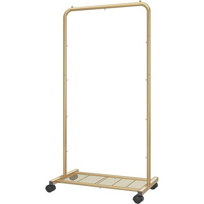 Simple Trending Standard Clothes Garment Rack Golden Yellow