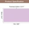 Unique Bargains Wallpaper, Peel and Stick Wallpaper Contact Paper Solid Color Vinyl Self-Adhesive Wall Paper Decorative Purple 590" x 23.6" - 2 of 4
