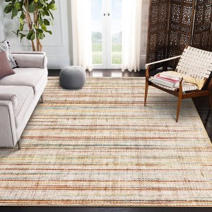 GAOMON Area Rug Modern Faux Linen Texture Area Rug Abstract Accent Carpet Non-Slip Low-Pile Rugs for Living Room - 1 of 4