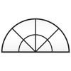 vidaXL Wall Mirror Black 23.6 in.x11.8 in. Arch Iron - 3 of 4