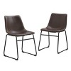 Quality Faux Leather Dining Chair Set Of 2-Cuddlewood - 3 of 4