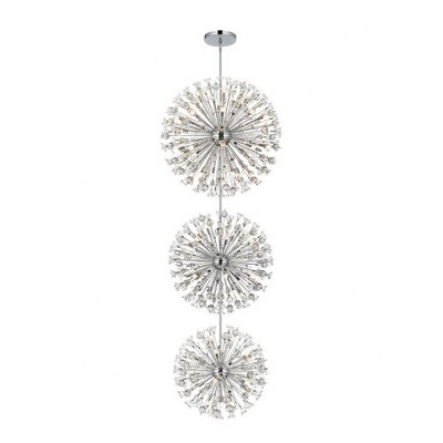 Elegant Lighting Vera 74 - Light Chandelier in  Chrome