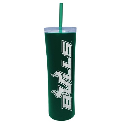 NCAA South Florida Bulls 18oz Stainless Steel Skinny Tumbler