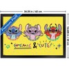 Trends International Disney Lilo and Stitch: Pattern Clash - Cosmic & Cute Framed Wall Poster Prints - 3 of 4