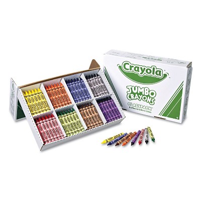 Crayola Jumbo Classpack Crayons 25 Each of 8 Colors 200/Set 528389