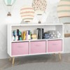 ALEXOUN Kids Bookshelf with 3 Collapsible Fabric Drawers - Practical, Simple Design,Easy to Convert Shelves for Bedroom,Nursery,Playroom - 2 of 4