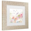 Trademark Fine Art Sheila Golden Dragonfly Garden Serenade Matted Framed Art - 3 of 4