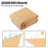 Yescom 18x18 Ft 97% UV Block Square Sun Shade Sail HDPE Canopy Patio Park Garden Tan - 3 of 4