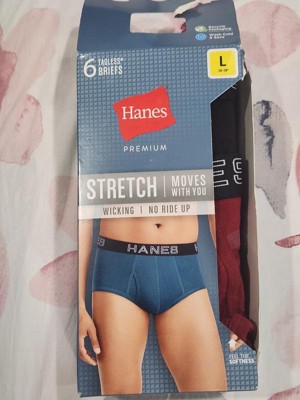 Hanes Premium Men's Stretch Woven Boxer Shorts 4pk - Blue/Green L