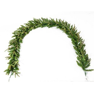 Kurt Adler 9-Foot Pre-Lit Warm White LED Grand Fir Garland - 1 of 4