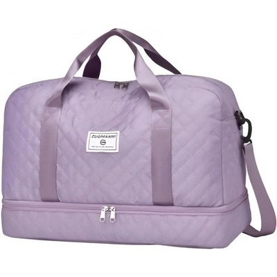 Travel bag, combined with large capacity space and bottom zipper compartment, adjustable shoulder strap or handheld, essential for travel
