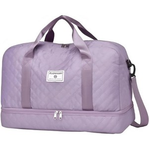Travel bag, combined with large capacity space and bottom zipper compartment, adjustable shoulder strap or handheld, essential for travel - 1 of 4