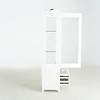 YOOCOZZ 71'' Freestanding Display Wine Cabinet with 2 Storage Drawers Upholstered Pantry Ceiling Light Glass Door Adjustable Shelves - White - 4 of 4