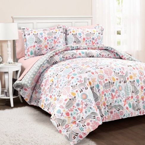 5pc Kids' Twin Extra Large Pixie Fox With Sheet Set Comforter Set