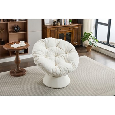 CAVINAS Accent Chairs for Bedroom, 360 Swivel Barrel Chair, Modern Oversized Accent Chair for Living Room