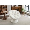 NicBex Oversized Papasan Chair Swivel Accent Chair with 360 Degree Swivel Barrel Chair for Living Room, Bedroom - 2 of 4