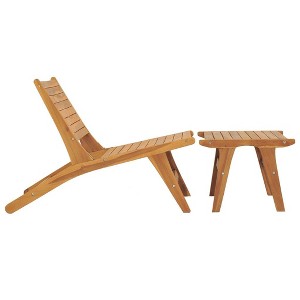 vidaXL Garden Chair Natural Teak - 1 of 4