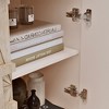 Vynxaria 60'' Premium Rustic American Farmhouse Credenza - Symmetrical Sunburst Door Design, Heavy-Duty Antique Wood - 4 of 4