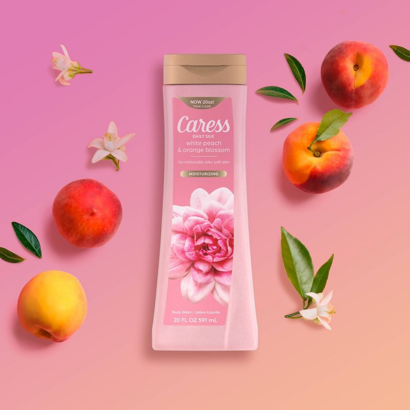 Caress Body Wash - Orange Blossom/Peach Scent - 20 fl oz, 5 of 8
