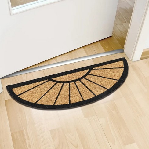 Evideco French Home Goods Narrow Coir Half Moon Doormat: Sun-inspired ...