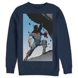 Men's Superman Strongest Hero Pose Sweatshirt - 1 of 3