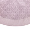 Kurt Adler 60-Inch White Dupion Tree Skirt with Lurex Embroidered Snowflakes - 4 of 4