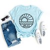 Simply Sage Market Lake Life Circle Short Sleeve Tee - L - Ice Blue - 3 of 4