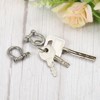 Unique Bargains Stainless Steel Small D-Ring Shackles for DIY Craft 4 Pcs - 4 of 4