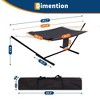 GustoWave Premium 2-Person Hammock Set with Quick-Lock Steel Stand – Commercial-Grade Outdoor Lounger for Patio, Camping & Backyard - 2 of 4