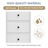 MAYEERTY White Tall Bathroom Cabinet Freestanding 3 Drawers Adjustable Shelf MDF Painted - 4 of 4