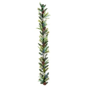 6' Blueberry Fields Mixed Tip Artificial Garland - National Tree Company - 1 of 3