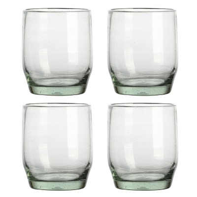 Cravings By Chrissy Teigen 4 Piece 8.2 Ounce Clear Glass Spanish Double Old Fashion Set