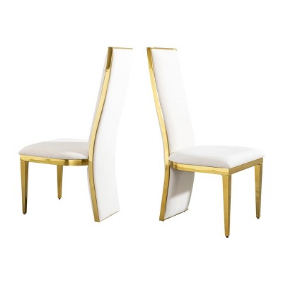 Modern Velvet Dining Chairs Set of 2, Upholstered Dining Chairs with Steel Legs for Kitchen or Dining Room – The Pop Home